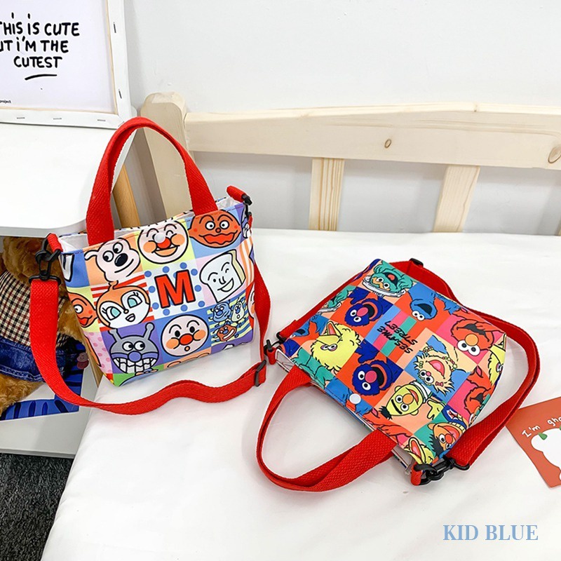 Túi Đeo Chéo Vải Canvas Dễ Thương Cho Bé Gái