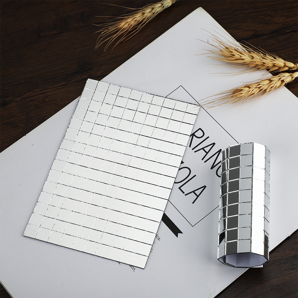 Miếng Dán Kính Hình Vuông Mini Họa Tiết Mosaic Trang Trí Thủ Công,Miếng dán tường chống nước DIY Trang Trí Nhà Cửa