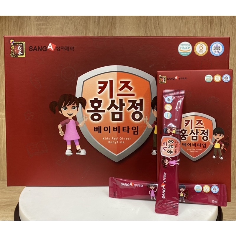 Nước Hồng Sâm Trẻ Em Baby Sanga Hàn Quốc Hỗ Trợ Tăng Miễn Dịch Cho Bé Từ 18 Tháng Hộp 30 Gói