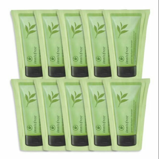 Sample sữa rửa mặt Innisfree Green Tea Cleansing Foam (gói 3ml)