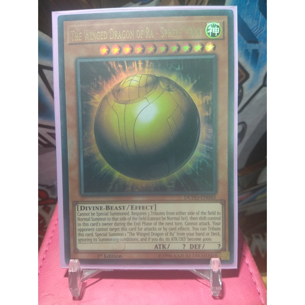 Thẻ bài Yugioh! The Winged Dragon of Ra - Sphere Mode - DUPO-EN045 - Ultra Rare 1st Edition