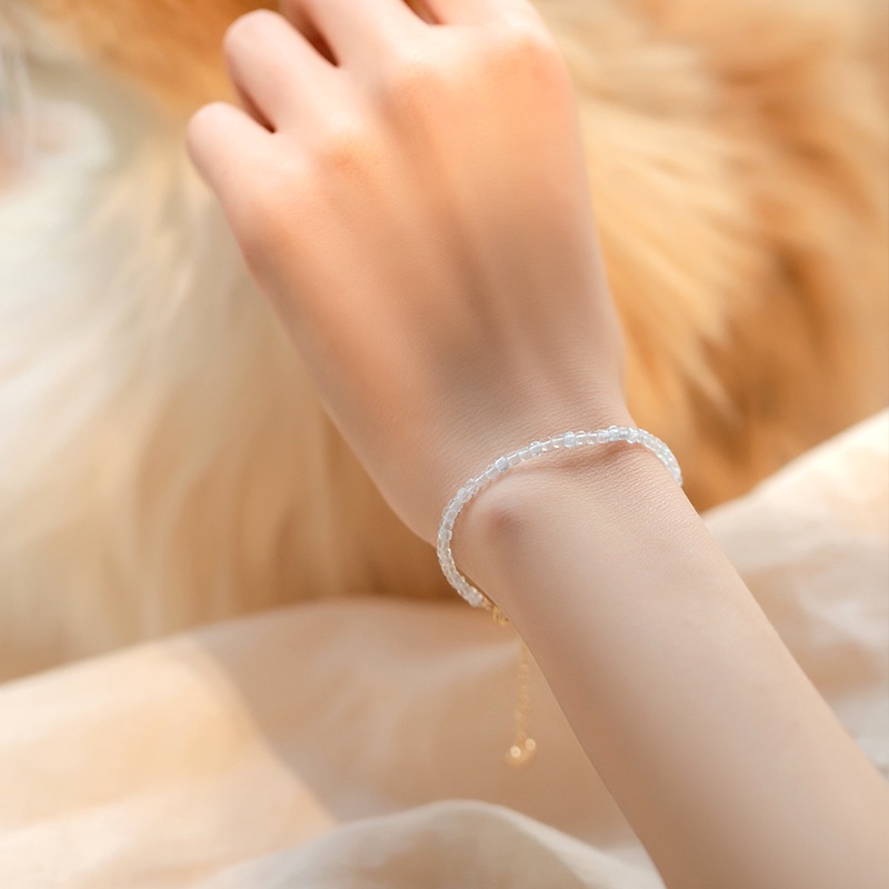 [Hàng Mới Về] Vòng Tay Đính Đá Xanh Dương Sáng Phong Cách Cá Tính Thời Trang Mùa Hè Cho Nữ