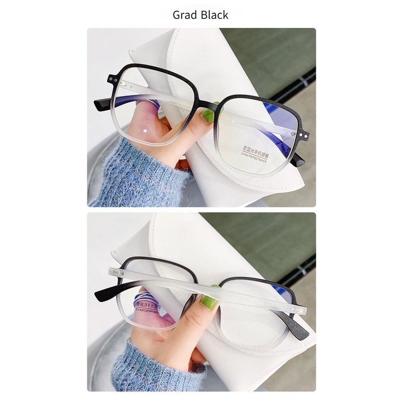 Mắt Kính Gọng Vuông Chống Bức Xạ TR90