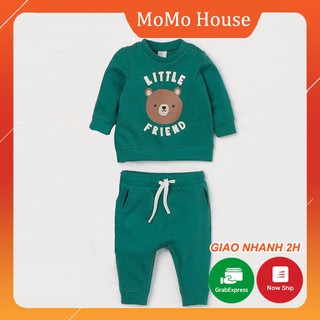 Bộ Thu Đông Cho Bé Gấu Xanh Đáng Yêu