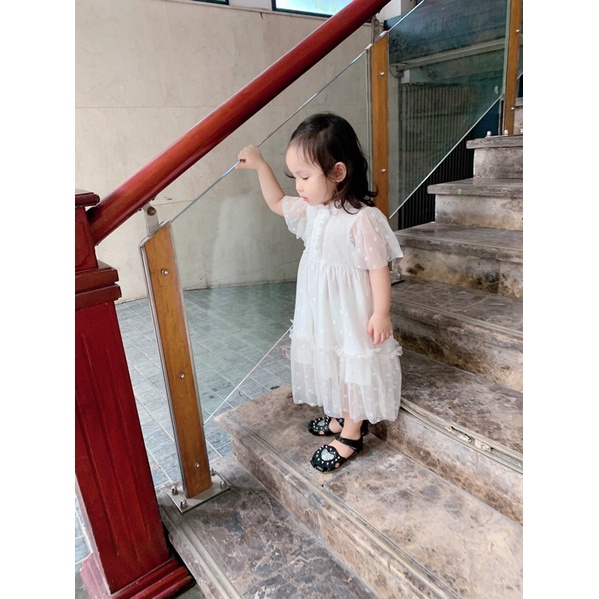 Váy tutu trắng Lennco cho bé gái