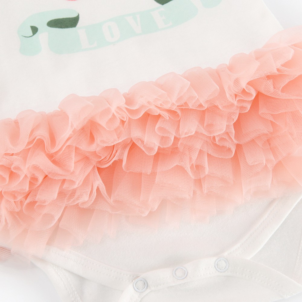 Bộ đồ liền thân Sanlutoz in hoa dễ thương dành cho bé gái