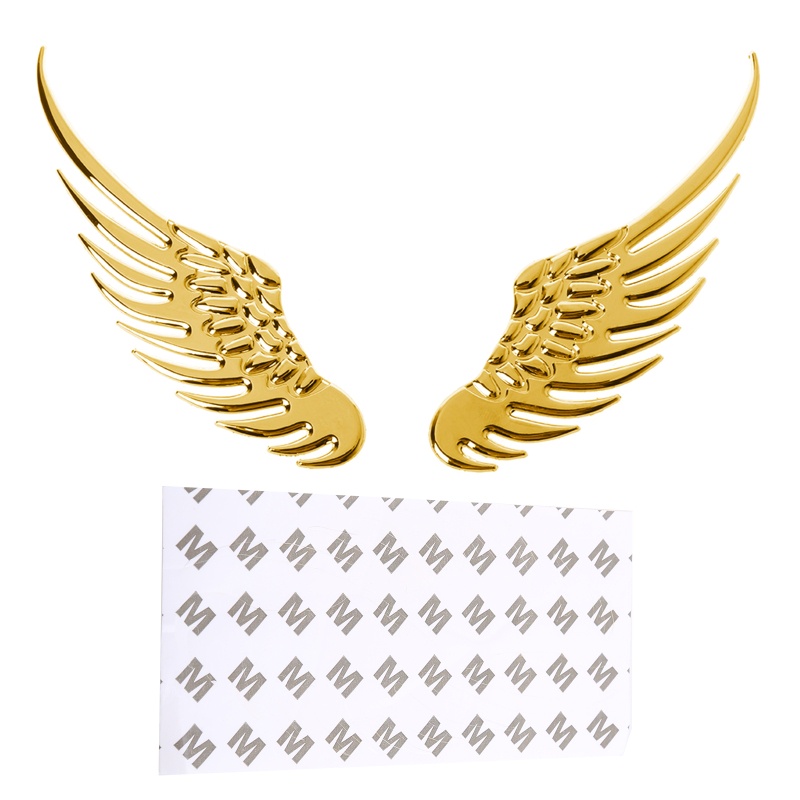 Logo Dán Trang Trí Xe Hơi Hình Đôi Cánh Thiên Thần 3D Độc Đáo