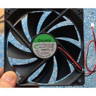Quạt Tản Nhiệt Sunon 24VDC-4.8W-0.6A 12x12x2.5 cm (Tốc Độ Cao) Loại 9 cánh