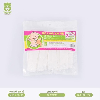 Mipbi rơ lưỡi em bé túi 30 cái