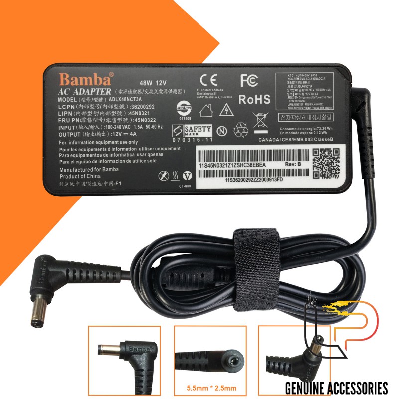 BỘ NGUỒN LCD 12V - 4A BAMBA CHÂN JACK 5.5MM X 2.5MM - ADAPTER BAMBA SỬ DỤNG CHO LCD 12V- 4A