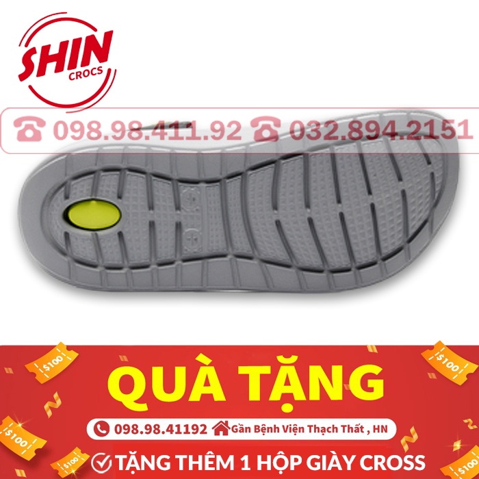 dép crossFREESHIPdép cross quai ngang họa tiết ràn ri lót xanh chuối SHINCR99RR tặng thêm 12 sticker cross