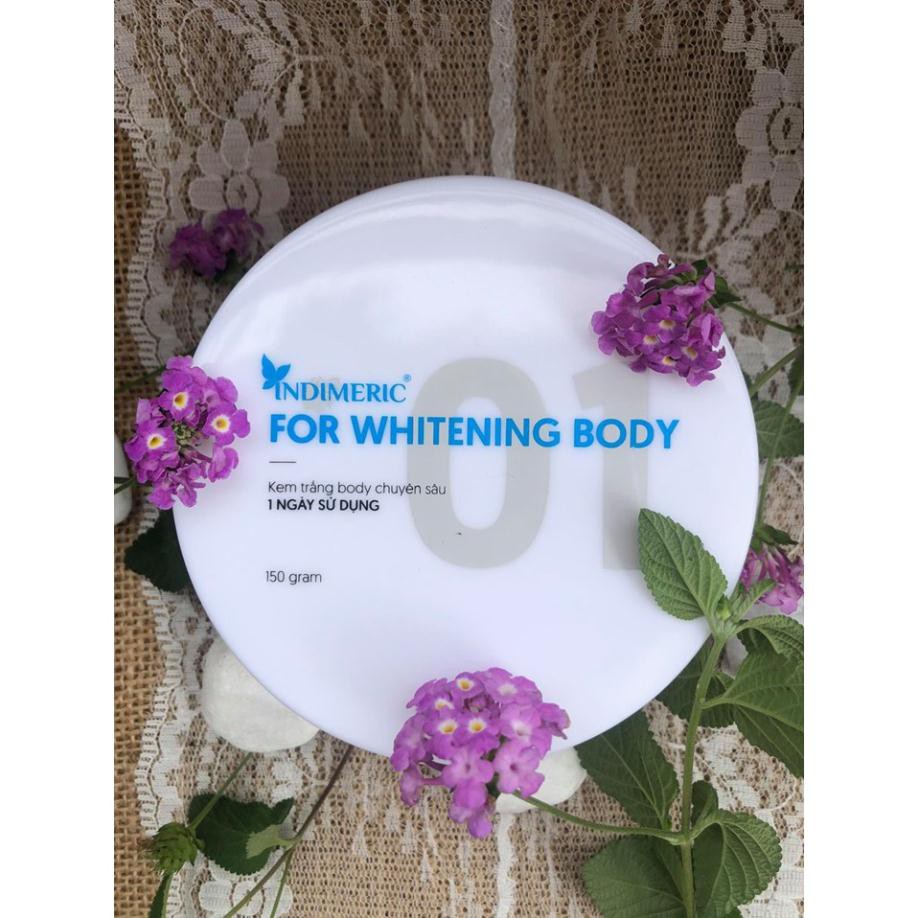 Kem trắng body, dưỡng ẩm,mềm mịn Indimeric