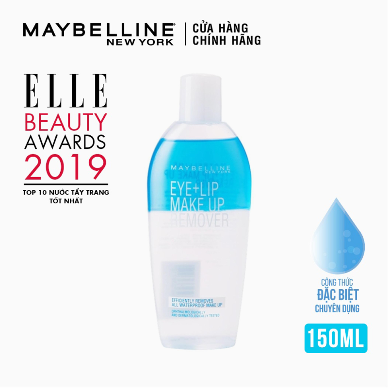 Nước Tẩy Trang Mắt và Môi Chuyên Dụng 2 lớp Maybelline New York Eye & Lip Makeup Remover 150ml | BigBuy360 - bigbuy360.vn