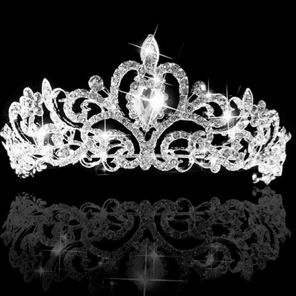 Vương miện đính đá pha lê thời trang dành cho cô dâu