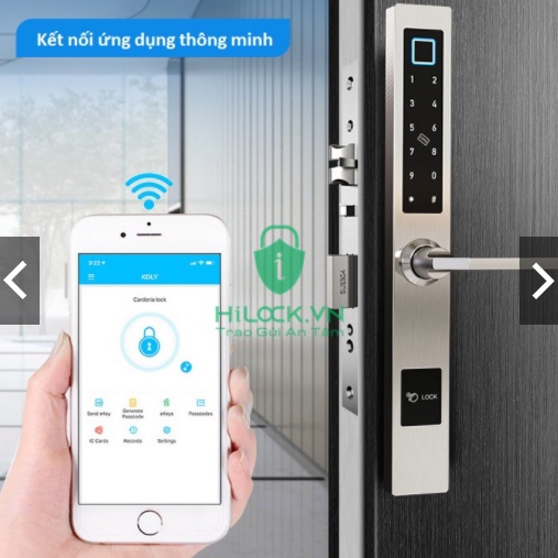 Khóa vân tay Tuya, Smart Life A1 cửa nhôm Kèm Chuông Cửa