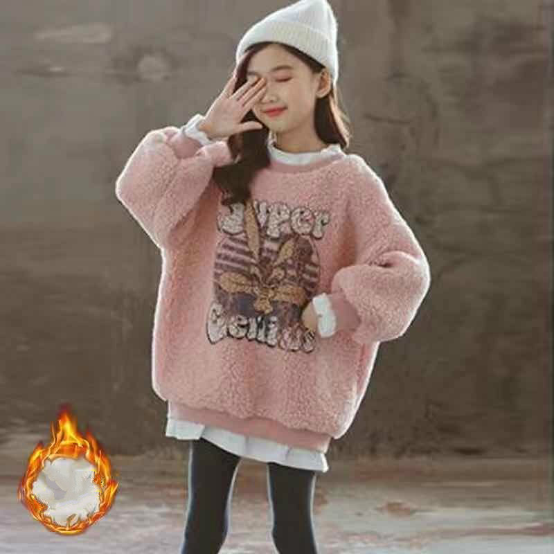 hoodies children new korean stitching printing