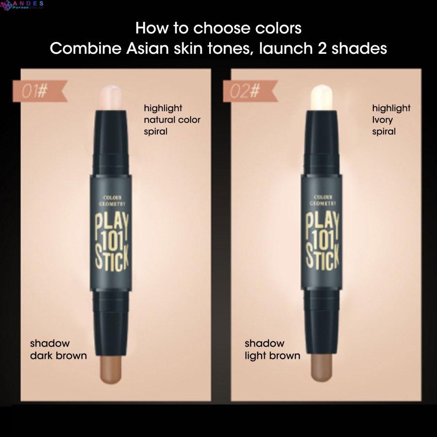 Thanh che khuyết điểm hai đầu tạo khối bắt sáng chống thấm nước và mồ hôi lâu trôi | BigBuy360 - bigbuy360.vn