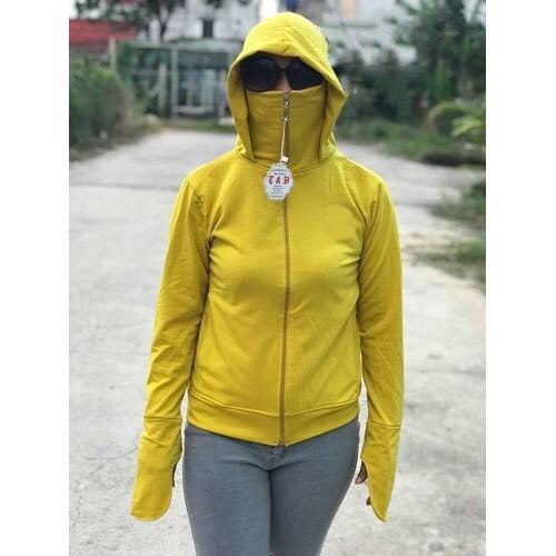 Áo khoác chống nắng nữ có túi trong bao tay dày mịn