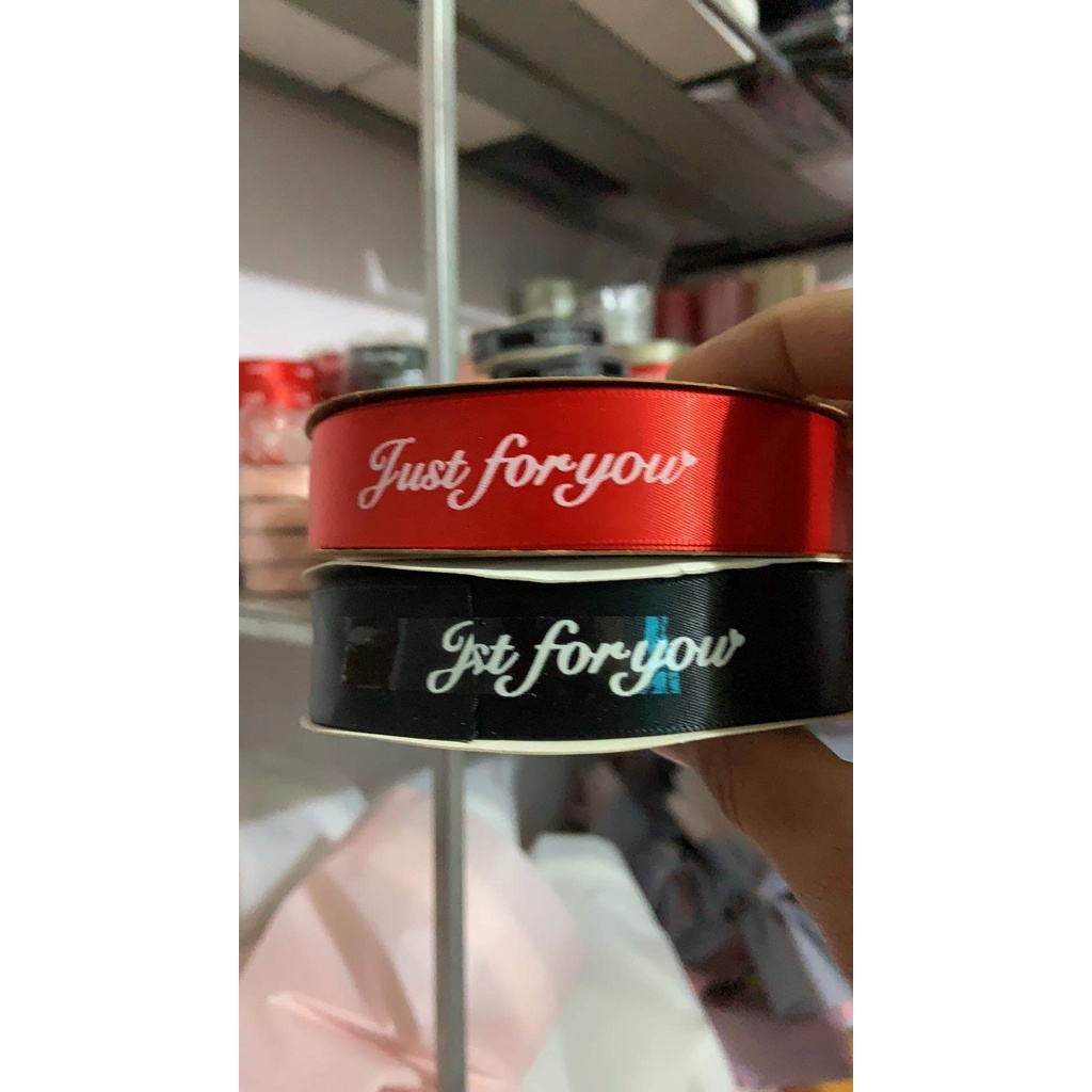 Duy băng 2,5 cm  dùng bó hoa gói quà tiện lợi