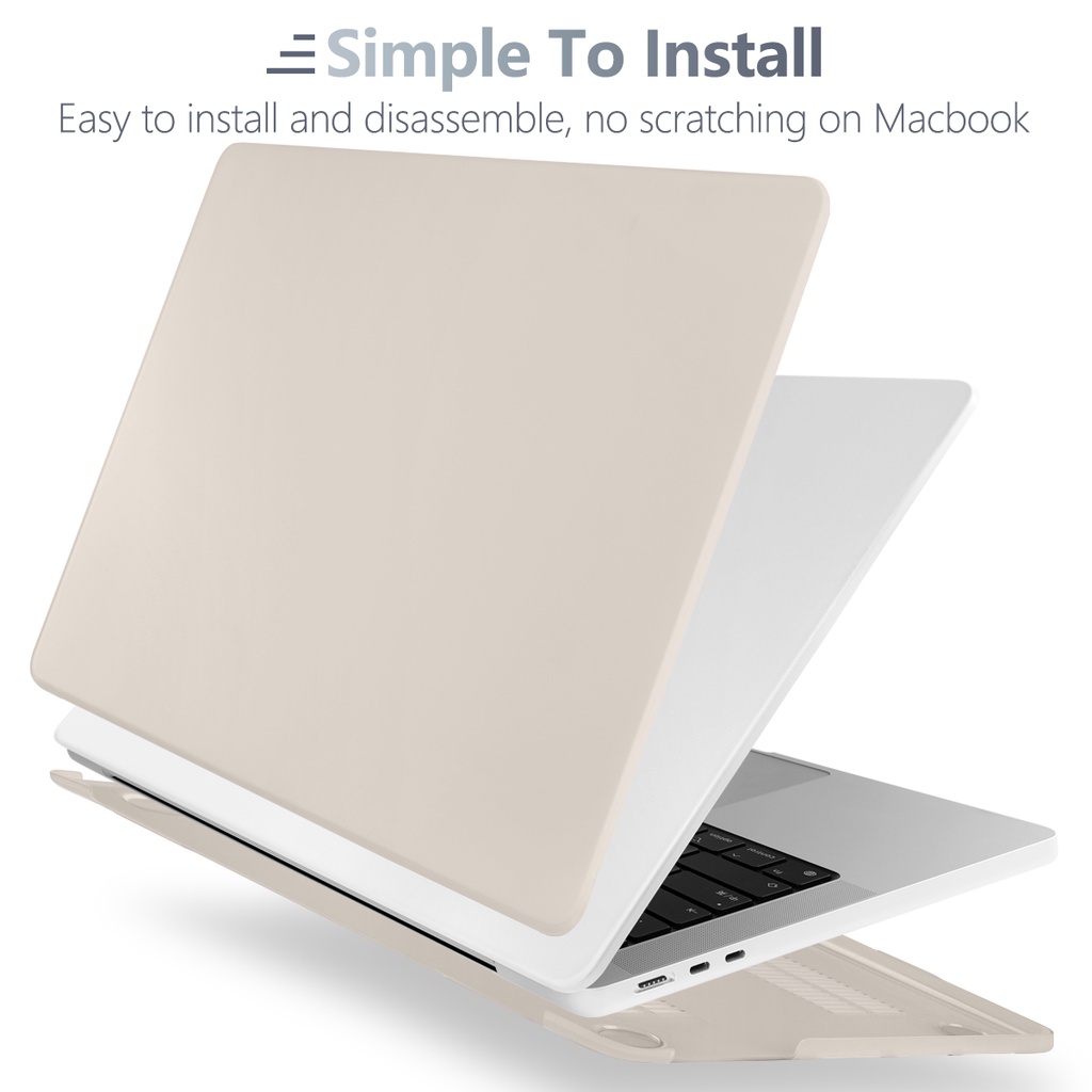 Vỏ bảo vệ BATIANDA thích hợp cho MacBookProAir M2 A2681/2338 M1 2020 A2337/2179 Retina Touch Bar ID Pro14 M1 2021 A2442