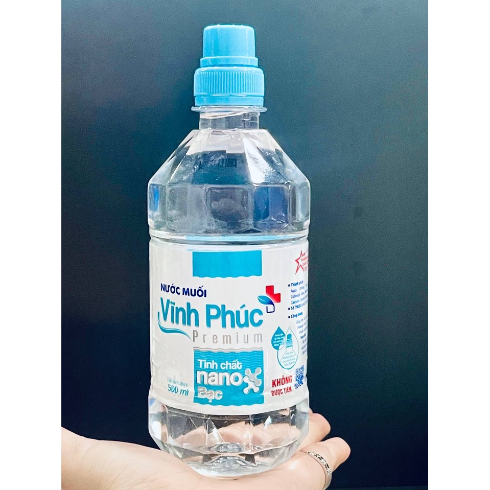 Nước muối Vĩnh Phúc Premium Tinh chất Nano Bạc - Tăng cường khả năng diệt khuẩn.