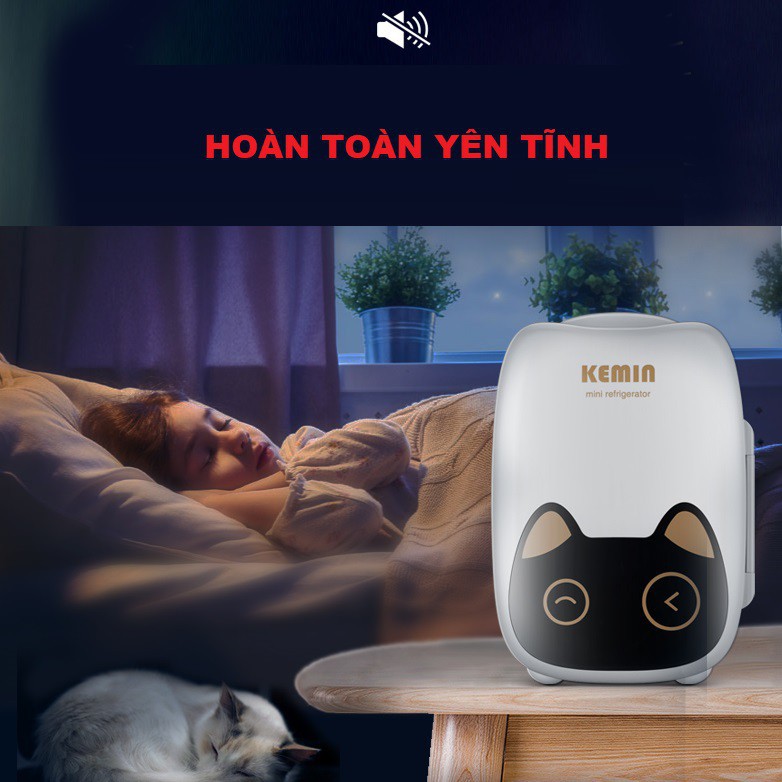 Tủ lạnh mini bảo quản mỹ phẩm, sữa, thuốc KEMIN chính hãng 6L