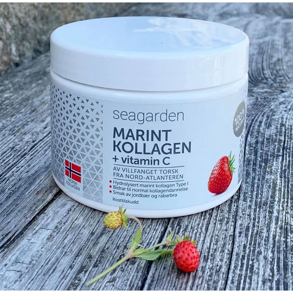 Collagen thủy phân Seagarden Marine Nauy  vị dâu