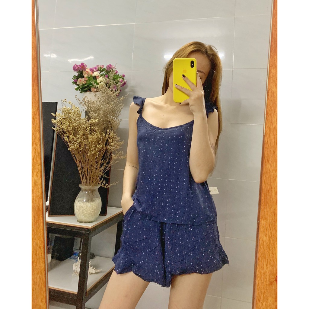 Bộ 2 dây mặc nhà sexy, đoof ngủ 2 dây Bigsize phong cách Châu Âu