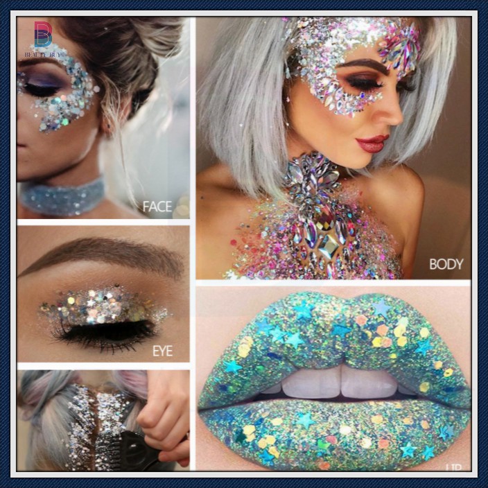 Chai kim tuyến sequins dạng gel trang điểm cho cơ thể nổi bật 6037 | BigBuy360 - bigbuy360.vn