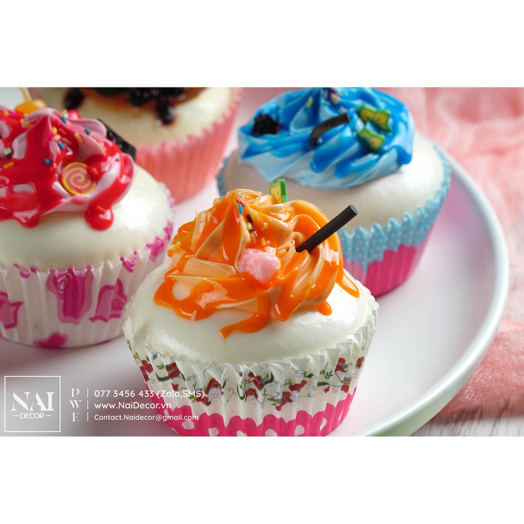 Bánh Cupcake trang trí mô phỏng – Phụ kiện chụp ảnh