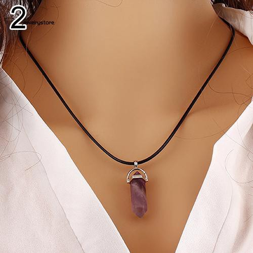 Dây chuyền mặt đá thạch anh Chakra tự nhiên