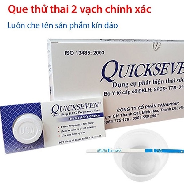 (che tên) que thử thai quickseven ( quick seven ) thử thai nhanh tại nhà