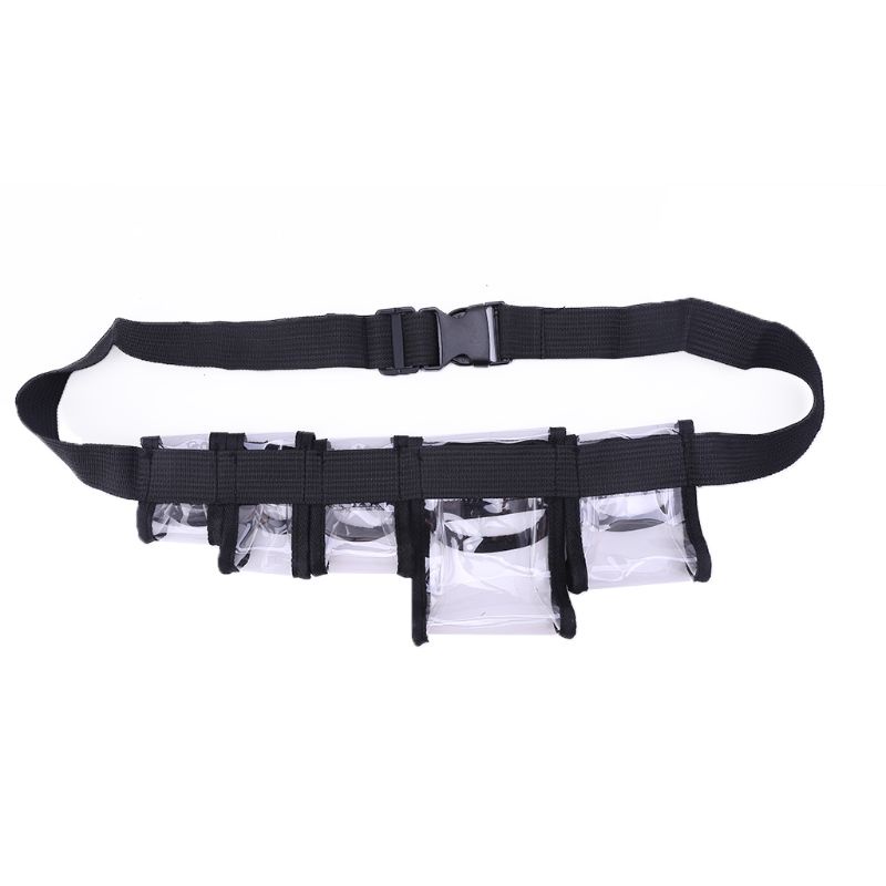 Túi Đeo Chéo Mini Trong Suốt Nhiều Túi Thời Trang Unisex