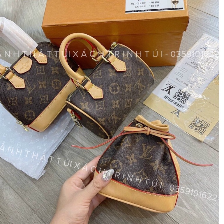 Túi xách nữ Set chi tiết bộ 3 Lv combo mua 1 được 3 siêu rẻ đẹp hàng fullbox nguyên seal cho các nàng