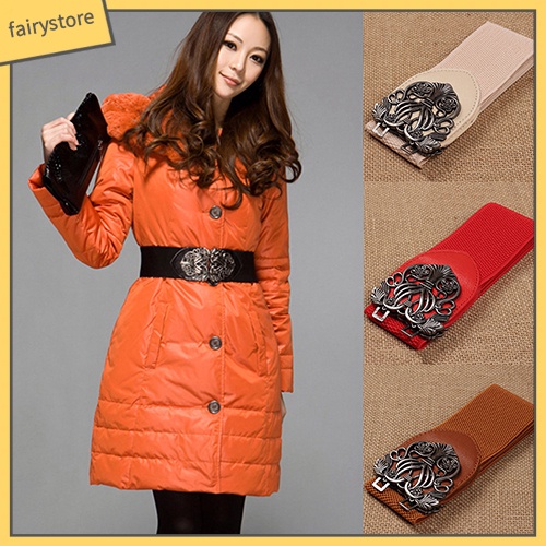 Thắt Lưng Nữ Khoá Hoa Phong Cách Retro