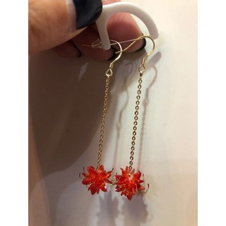 [ sẵn đỏ ] hoa tai bỉ ngạn cổ trang (oder )ms49