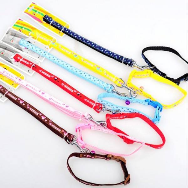 Dây dắt vải 2 lớp loại dày cho chó mèo