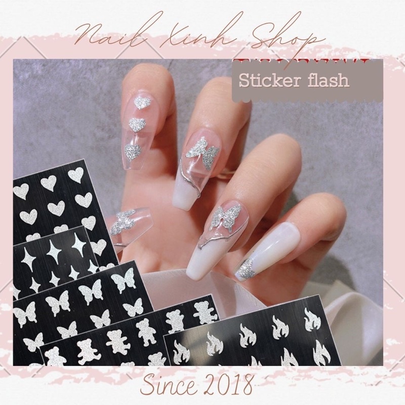 Sticker nhũ Flash , hiệu ứng siêu sáng