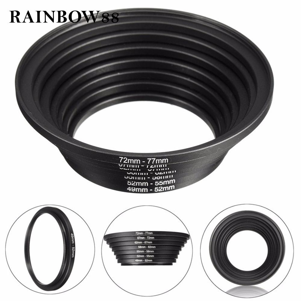 rainbow88 7pcs Step Up Aviation Aluminum Alloy Adapter For Cameras Ring Set Fashion