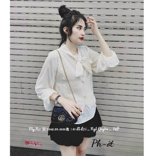 Full set hàng đẹp voan ghile len Quảng Châu