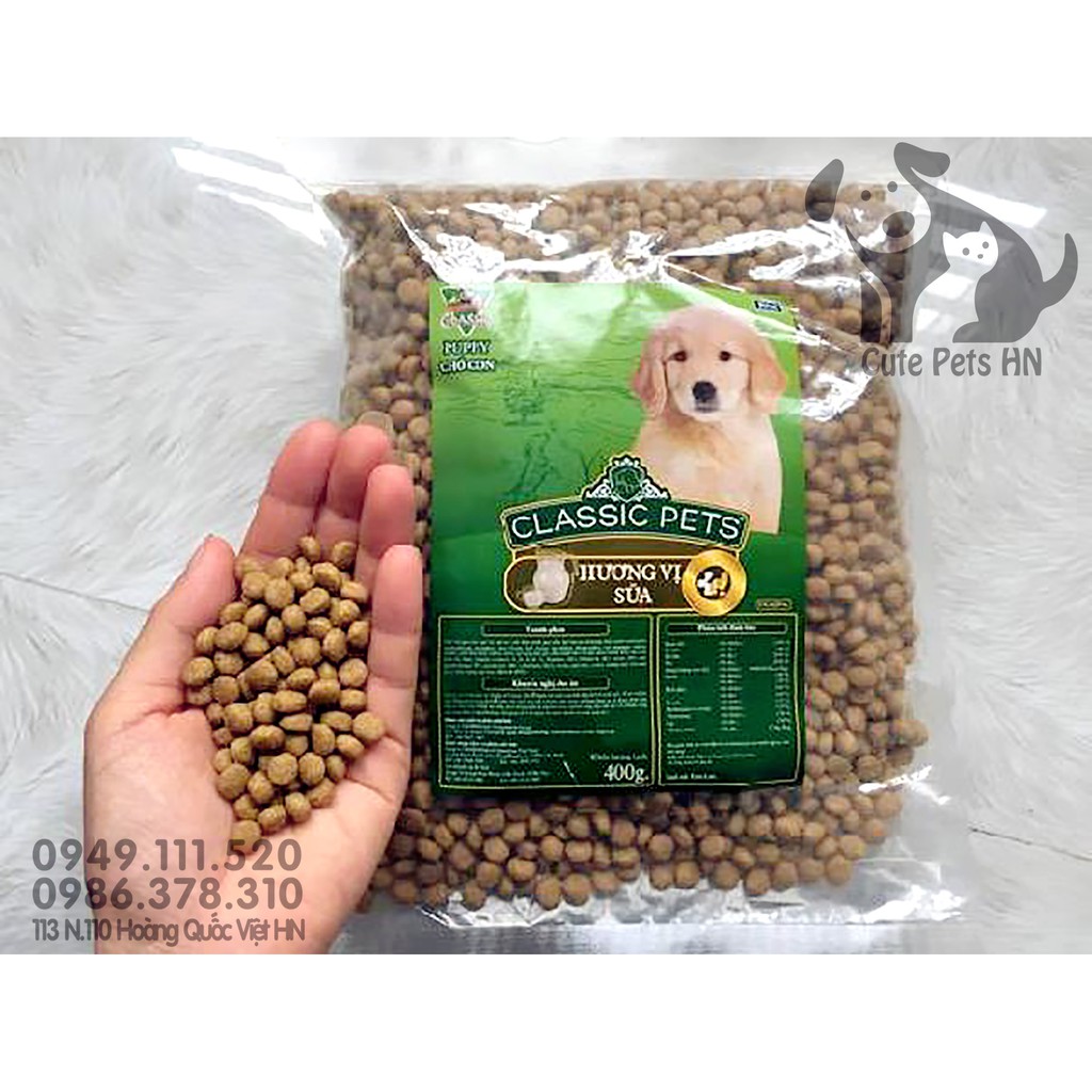 Classic Pets Puppy 400g - Thức ăn cho chó con Vị sữa - CutePets Phụ kiện chó mèo Pet shop Hà Nội