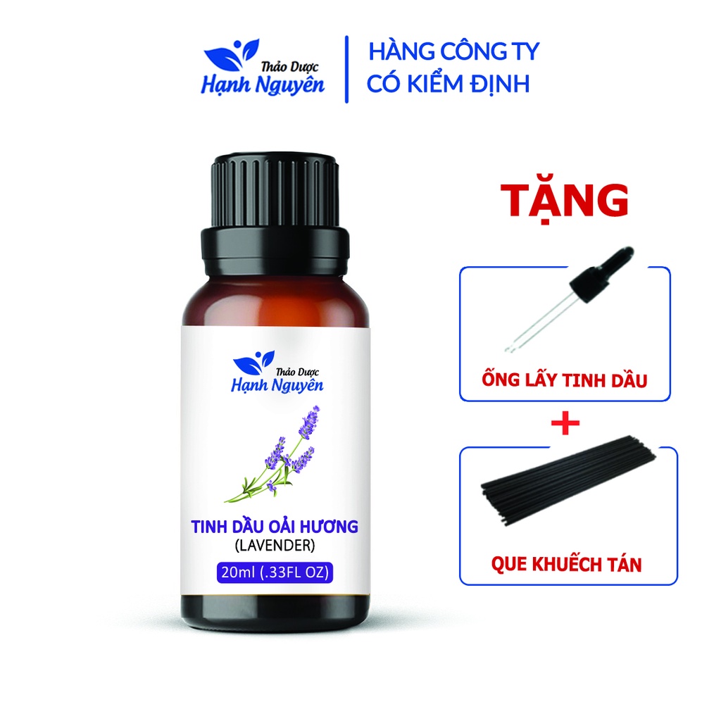 Tinh dầu Oải Hương Lavender 20ml, cao cấp nhập khẩu, hương nước hoa thiên nhiên, thơm phòng - Thảo dược Hạnh Nguyên