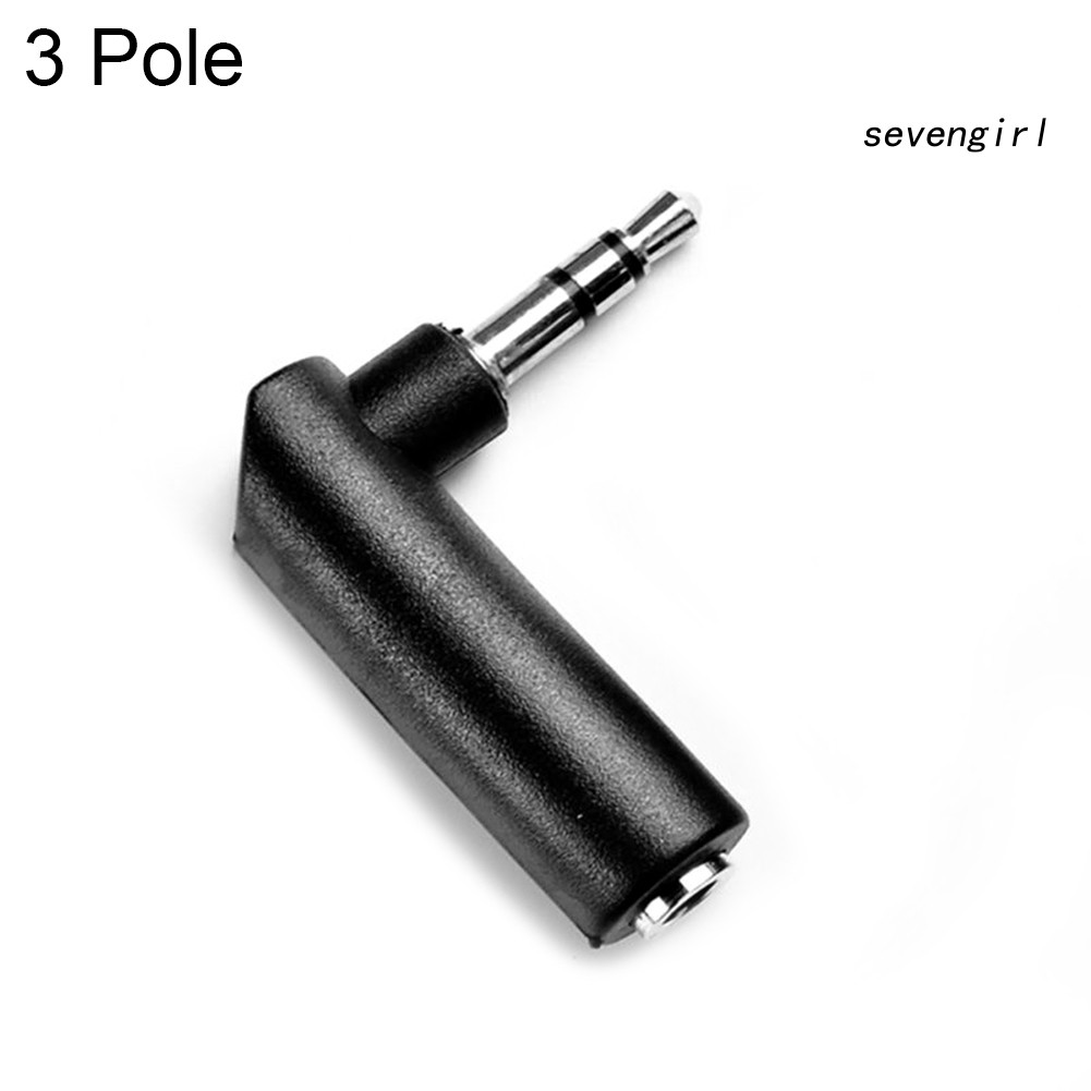 Đầu Nối Dài Tai Nghe Chuyển Đổi Âm Thanh 4 Cực 3.5mm 90 Độ