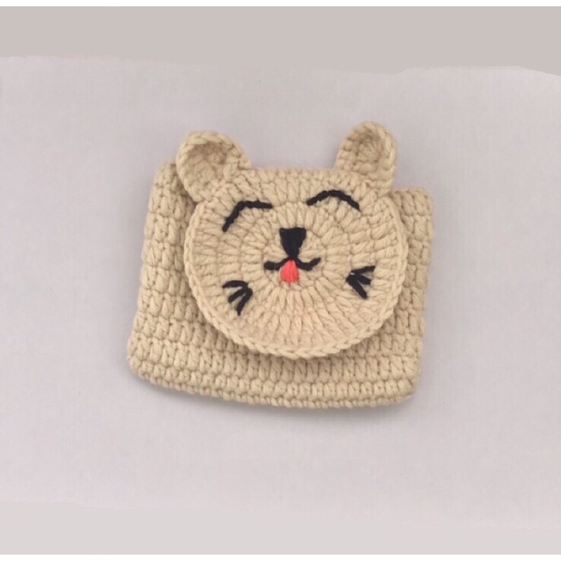 Ví len hình con mèo đáng yêu ngộ nghĩnh