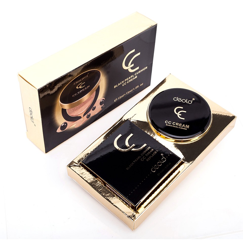 KEM NỀN TRANG ĐIỂM CAO CẤP - Black Pearl Cushion CC Cream