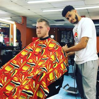 Khăn Choàng Cắt Tóc Nam Barber Loại Tốt, Áo Choàng Cắt Tóc Cho Bé Vải Thoáng Mát.(Ảnh thật)