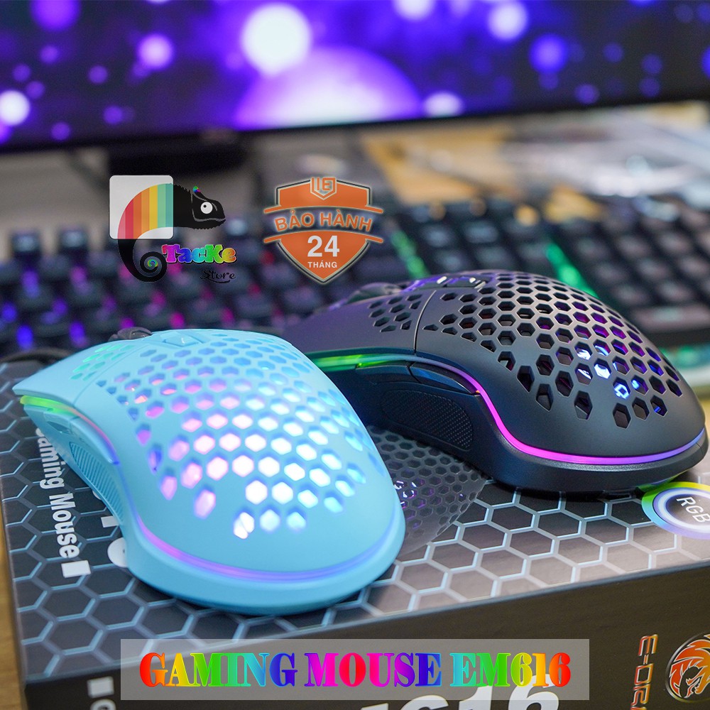 Chuột Gaming E-Dra EM616 RGB LED - BH 24 Tháng Toàn Quốc I Chuột lỗ tổ ong, Chuột Lỗ I Gaming Mouse EDra EM616 RGB | WebRaoVat - webraovat.net.vn