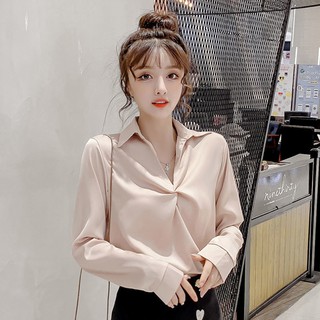 Áo Kiểu Cổ Chữ V Xếp Ly Xinh Xắn Thời Trang Cho Nữ