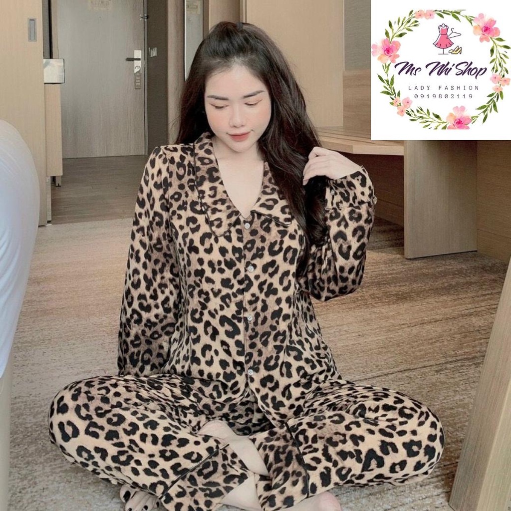 Bộ Đồ Ngủ Pijama- Bộ Lụa Tay Dài Tiểu Thư Cao Cấp  [Siêu Đẹp] [Hình thật]