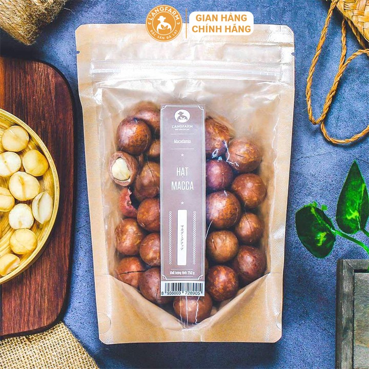 Hạt macca L'angfarm Giòn, ngon, béo, hương vị vừa miệng, hấp dẫn.